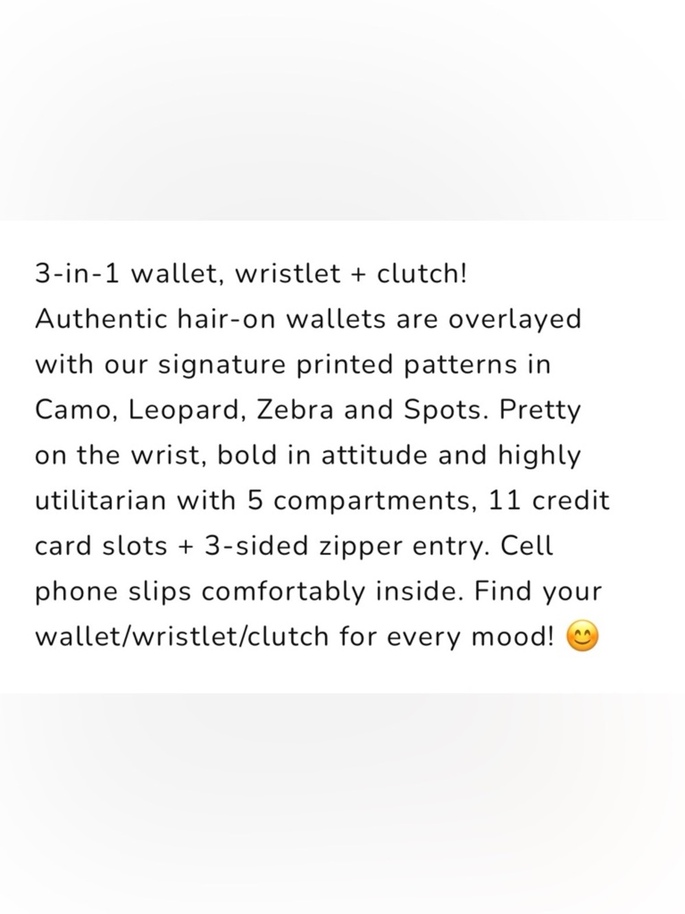 latico Tulum Hair-on Wristlet/Wallet in Zebra print - Picture 6 of 6